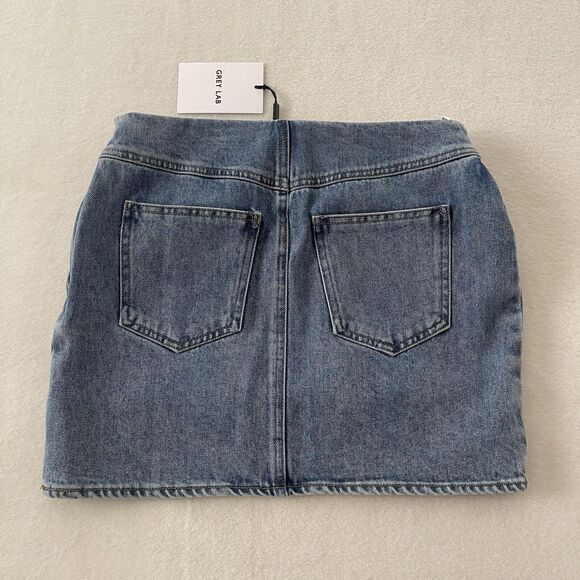 Greylab Cargo‎ Pocket Denim Miniskirt Sz Small NWT - Picture 5 of 13
